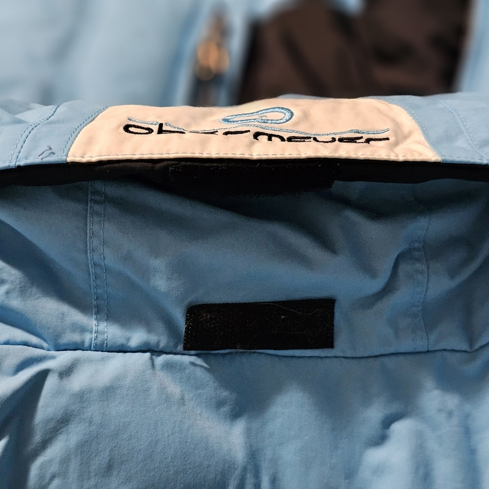 Obermeyer Ridge Line Down-Filled Ski Jacket Black/Sky Blue– Women’s Size 8 - Picture 7 of 13